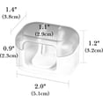 thumbnail image 3 of Linkidea 2 Pack Razor Holder, Waterproof Shaver Holder for Shower, Compatible with GilletteLabs with Exfoliating Bar, Dorco Pace 6 Pro (White), 3 of 6
