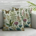 thumbnail image 3 of Shiartex Hello Spring Pillow Covers，Spring Flower Decorative Farmhouse Spring Butterfly Throw Pillowcases for Home Sofa Couch Decoration, 3 of 5