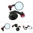thumbnail image 1 of Rearview Mirrors  Rear View Mirrors  Motorbike Rearview Mirrors  Bike   Rear View Mirrors  Back Rear View Mirrors 1 Pair Universal 7/8" Round Handlebar Bar End  Rear View Mirrors, 1 of 5