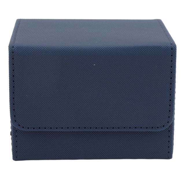 Card Deck Box, Large Capacity Game Card Storage Box Magnetic Flap Lid Card Deck Case PU Leather Card Storage Case for Game Cards Tarot Cards or Other Types of Cards