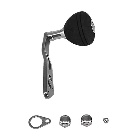 UNTERING Single Fishing Reel Handle Replacement Baitcasting Handle Rotating Reel Handle Grip Metal Arm Grip