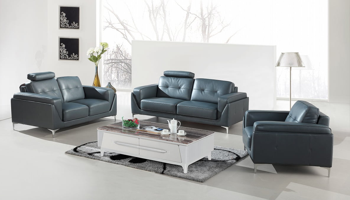divani casa leather sofa set