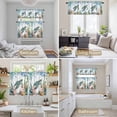 thumbnail image 6 of Sea Turtle Coastal Kitchen Curtains Sets for Windows 36 Inch Length, Summer Nautical Starfish Coral Ocean Rod Pocket Window Treatments Tier Curtains and Valances Set for Bedroom/Bathroom, 6 of 8