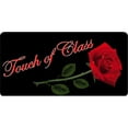 thumbnail image 1 of Touch Of Class Red Rose Black Photo License Plate, 1 of 1