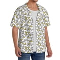 thumbnail image 2 of KLL Ducky Print Men's Shirt Short Sleeve Button Down Summer Cuba Beach Shirts- Large, 2 of 5