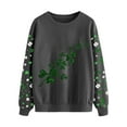 thumbnail image 4 of HongQid Women St. Patrick's Day Crewneck Sweatshirts Graphic Shirts Casual Long Sleeve Pullover Tee Tops, 4 of 5
