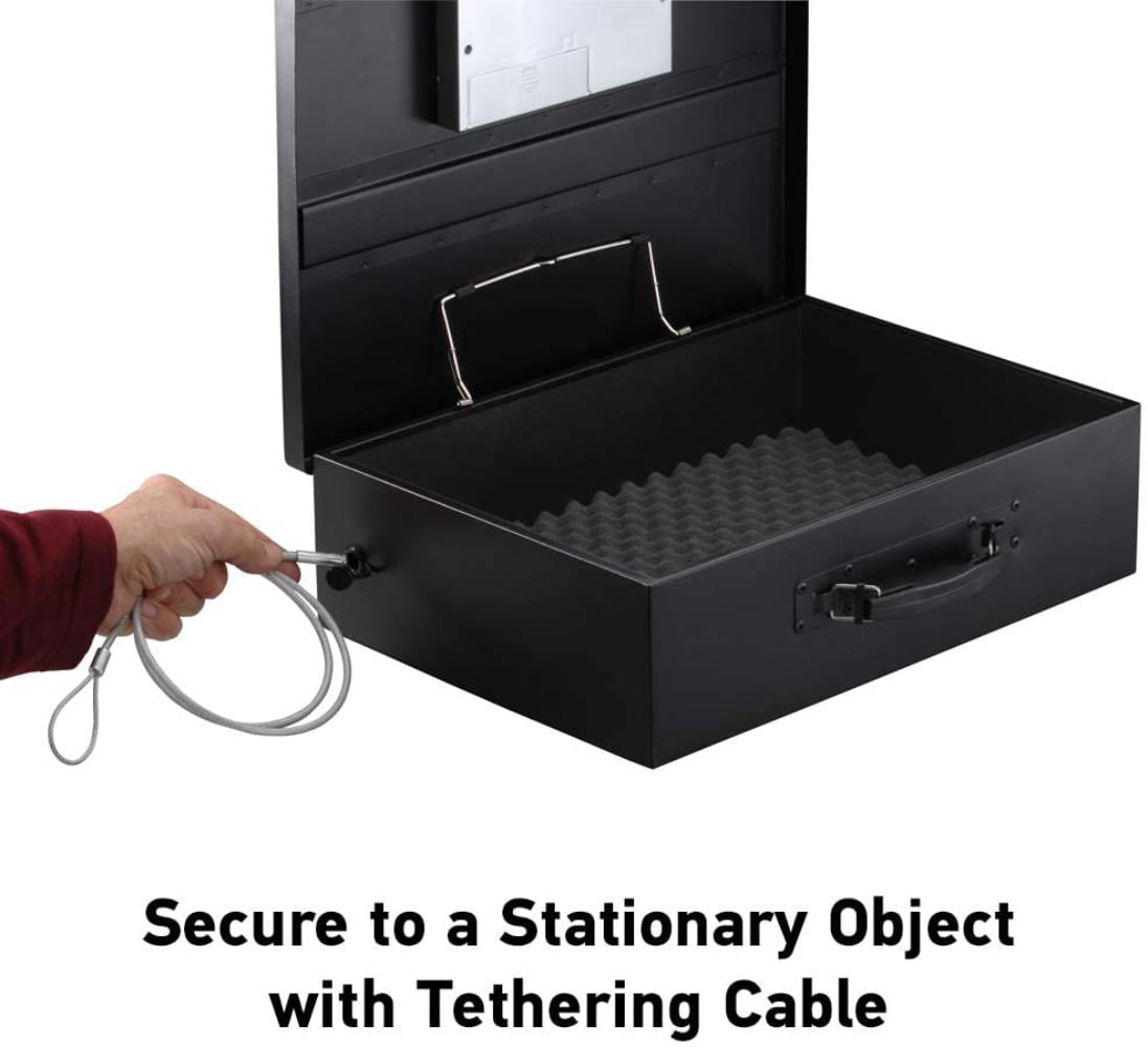 Black 0.5 cu ft SentrySafe PL048E Portable Laptop Safe 