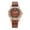 Brown, variant on Up to 50% off HERESOM Hard Work Two-color Dial Quartz Ladies Watch Belt Watch Women Clearance under 5 $