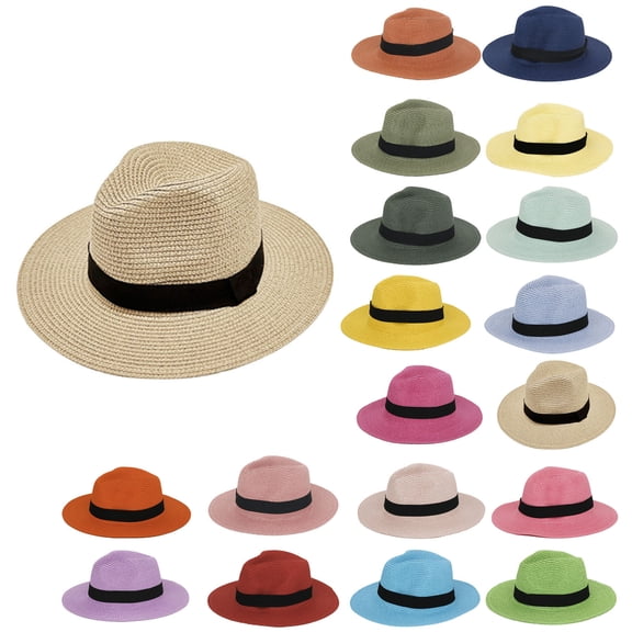 Hfnxid Wide-Brim Sun Bucket Hat for Outdoor Beach Travel, Unisex Oversized Floppy Fishing Cap with UPF Shade, Casual Foldable Packable Bohemian Summer Straw-Like Hat