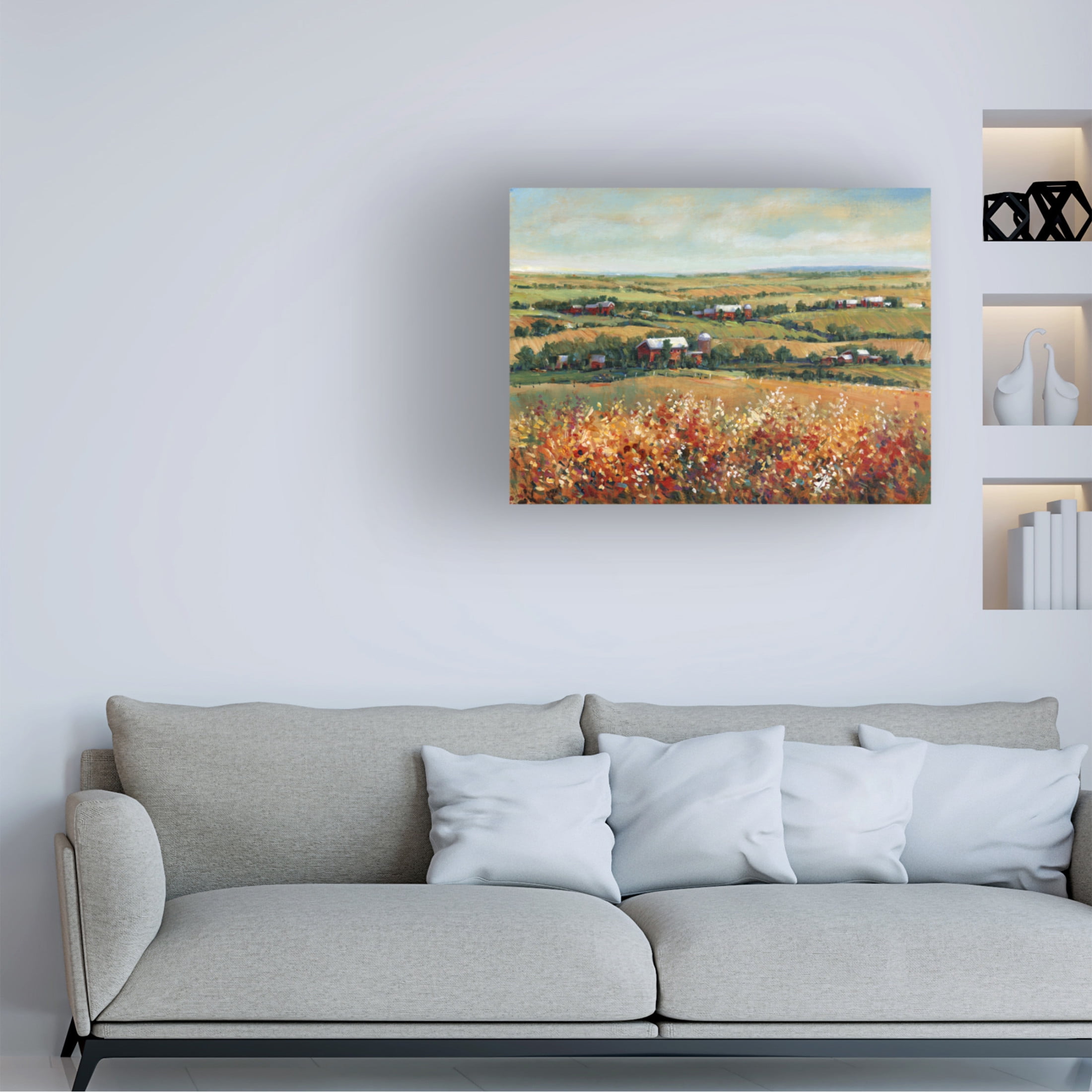 Trademark Fine Art Tim OToole  Rural Open Landscape I Canvas Wall Art