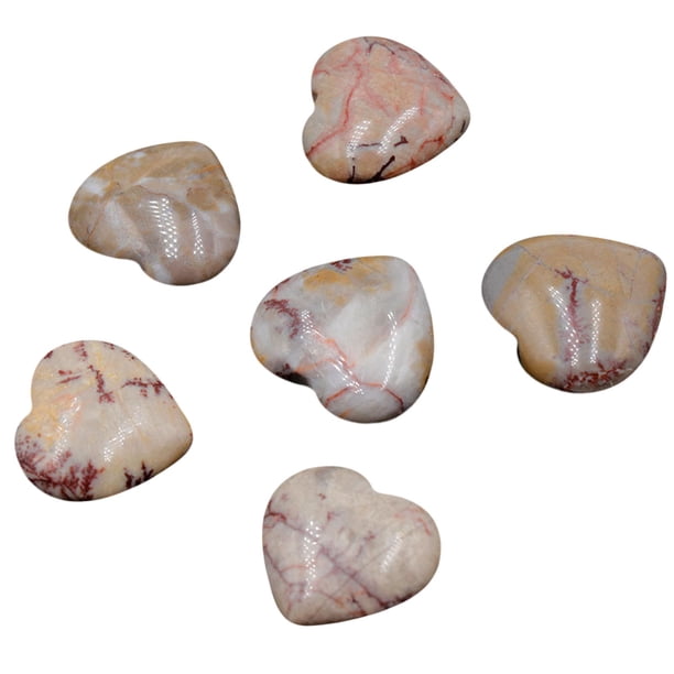 Ágata de Cristal Natural 20Mm en Forma de Corazón No Porosa Pequeña Joyería Desnuda Decoración de Bricolaje de Piedra