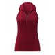 thumbnail image 5 of Camisa sin mangas con solapa y cremallera para mujer - Camiseta sin mangas informal de color liso a rayas, 5 of 8