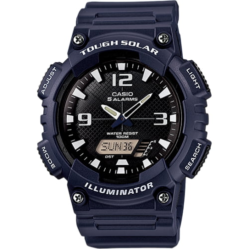 Smitsom sygdom Justering Exert Casio Men's Solar Sport Combination Black and Gray Watch AQS810W-1AV -  Walmart.com