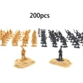 thumbnail image 3 of 200 Pcs Soldats à l'Échelle 1/72 Modèles Cadeaux Jouets Dioramas pour Jeu de Rôle Gris, 3 of 8