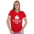 thumbnail image 3 of Canada Pride Distressed Maple Leaf Womens Fitted Plus Size Graphic Tee Brisco Brands 2X, 3 of 5