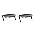 thumbnail image 4 of maskred Plastic TV Top Shelf Screen Storage Bracket Rack L 11.81x4.45 inch Black L 11.81x4.45 Inch 2Set, 4 of 6