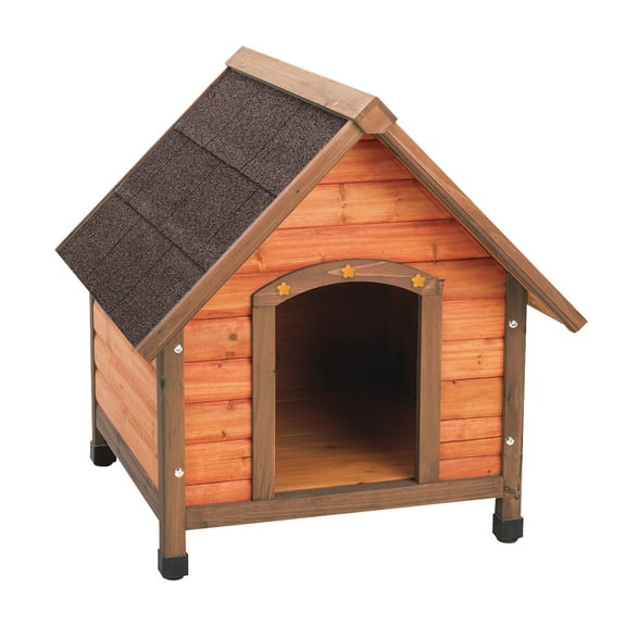 Ware Manufacturing Premium Plus A-Frame Waterproof Wood Dog House with Adjustable Feet, Small