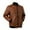a-Yellow27781, variant on VNKIDY Men's Coat Autumn Winter Solid Color Leather Bomber Jacket With Zipper Front Long Sleeve Sleek Style Coat For Casual Daily Streetwear Activities Trendy Outerwear