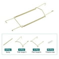 thumbnail image 3 of Uxcell 4 Pcs Soporte para Platos 9 x 2.8 pulgadas Soportes de Pared Invisibles en Forma de U Galvanizados Oro, 3 of 6