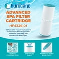 thumbnail image 2 of Hurricane HF4326-01 Advanced Pool and Spa Filter Cartridge Replacement, White, 2 of 8