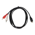 thumbnail image 2 of 4 Pin To 2  Cable, 4.9ft Plug and Play High Accuracy Tight Connection 4Pin Male To 2RCA Male Cable   for TV for Set Top Boxes, 2 of 8
