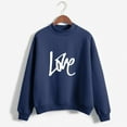 thumbnail image 2 of Womens Cute Sweatshirts for Teen Girls Long Sleeve Crewneck Lightweight Pullover Tops Casual Fashion Shirts Clothes, 2 of 5