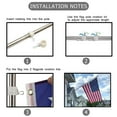 thumbnail image 4 of SENSETH Wall Mount Flagpole Kit Professional Flag Pole for House Garden Yard, 4 of 8