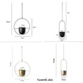 thumbnail image 4 of Advancent Maceta colgante Estilo simple Cesta de flores Techo de metal Colgador de plantas liso Decorativo Balcón interior al aire libre Decoración del hogar Redondo Advancent HA080782-01, 4 of 6