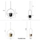 thumbnail image 3 of sweethay Maceta colgante para flores, cesta de flores multifuncional, colgador de plantas lisas para techo de Metal, para exterior, interior, Decoración del hogar Ronda Dorada, 3 of 6