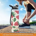 thumbnail image 6 of Strawberry Fruit 32oz Sports Water Bottles Leakproof Tritan Bottle with Straw BPA Free Clear Bottle for Fitness Gym Outdoor Cycling, 6 of 7