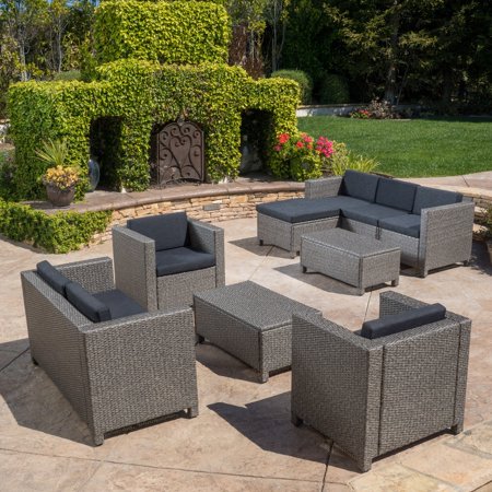 Payton 9 Piece Patio Conversation Set Walmart Com