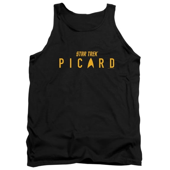 Star Trek Picard Picard Logo Adult Tank Top Black
