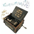 thumbnail image 1 of Para caja de música temática de Harry Potter, regalo clásico vintage con caja de música decorativa de madera (negro), 1 of 5