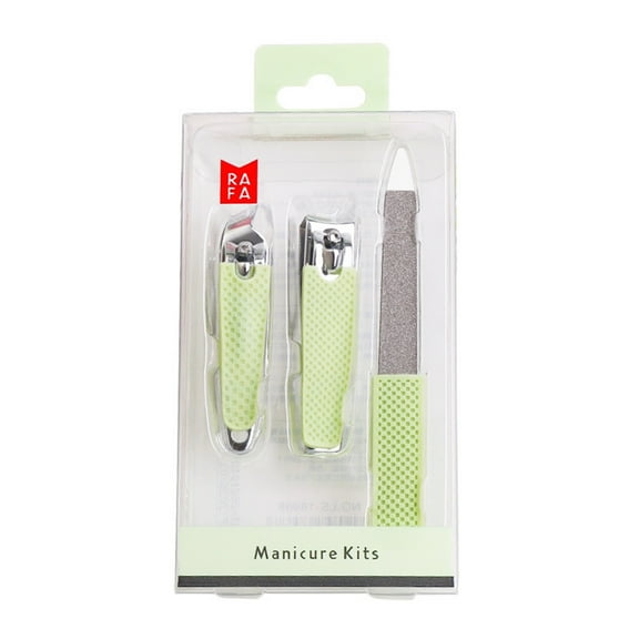 Nail Clipper Set, Stainless Steel Fingernail Clippers Toenail Curved Blades Nail Cutter and Nail File for Men and Women