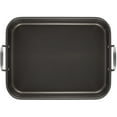 thumbnail image 5 of Rachael Ray Hard-Anodized Nonstick Bakeware 16" x 12" Roaster with Dual-Height Rack, Gray, 5 of 10