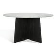 thumbnail image 2 of SAFAVIEH Couture Madilynn Modern Round Wood Coffee Table, Black/Light Grey, 2 of 5