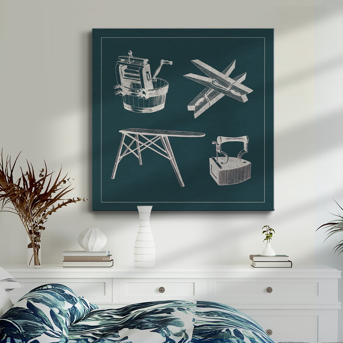 Wexford Home Laundry Tips IV-Premium Gallery Wrapped Canvas, 24" x 24" - Ready to Hang