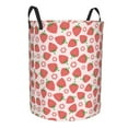 thumbnail image 2 of Balery Strawberry Flower Round Laundry Basket with Handles Waterproof Freestanding Laundry Hamper for Clothes Toys in the Dorm and Family-, 2 of 8