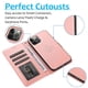 thumbnail image 3 of Funda tipo cartera de PU con tapa para iPhone 14 Pro, con cordón, ranuras para tarjetas, función atril, compatible con carga magnética, anticaídas y protección total., 3 of 5