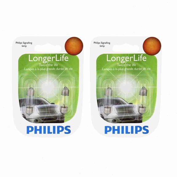2 pc Philips DE3021LLB2 Long Life Dome Light Bulbs compatible with 25323