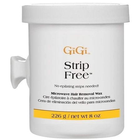 GiGi Strip Free, Microwave Hair Removal Wax for Body and Face, 8 oz