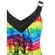thumbnail image 3 of Tallo de tinta de tinte de tinte de color amarillo de talla grande Rosegal Camisetas sin mangas de talla grande, 3 of 5