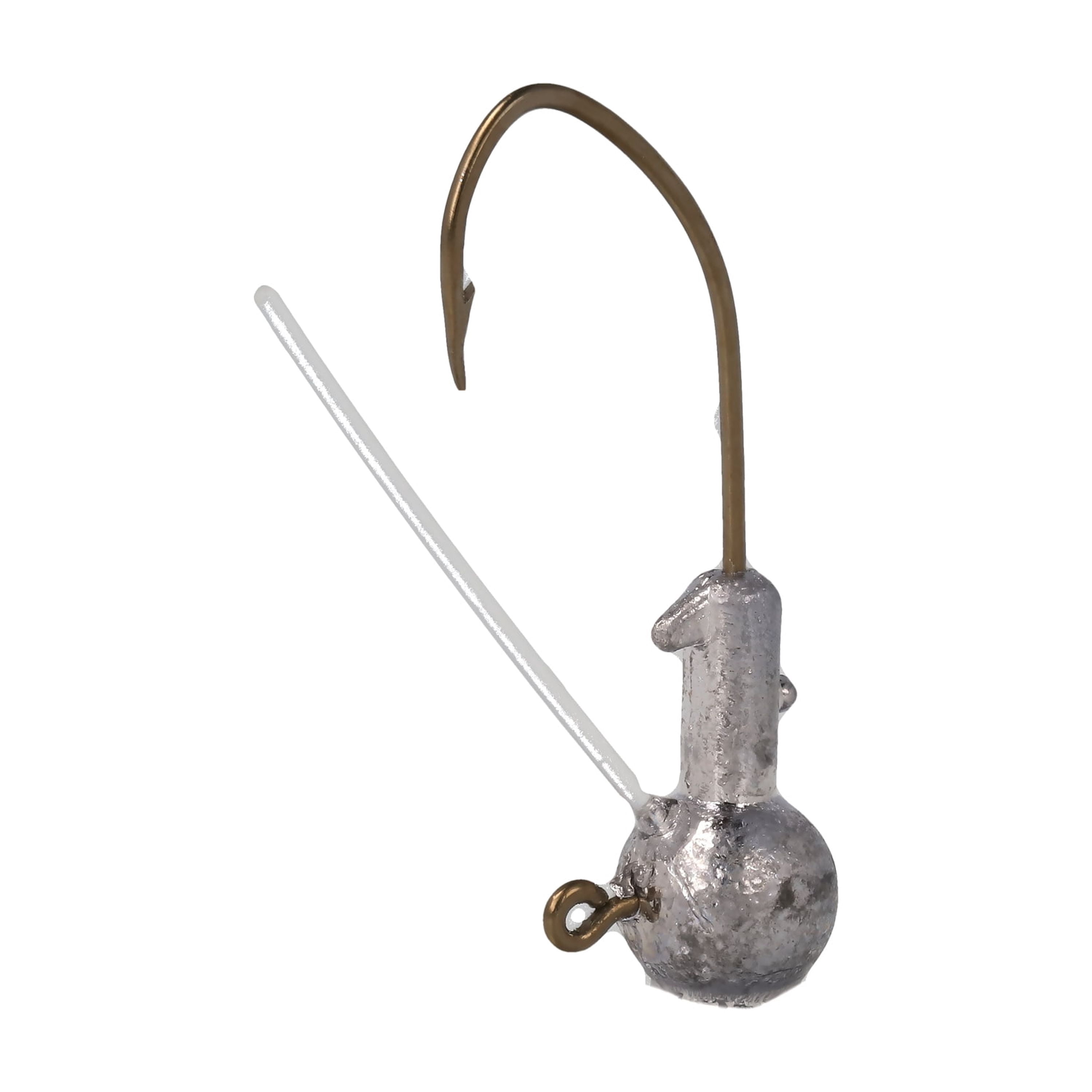 Eagle Claw Weedless Pro-V Ball Head Jig 1/8 oz Unpainted