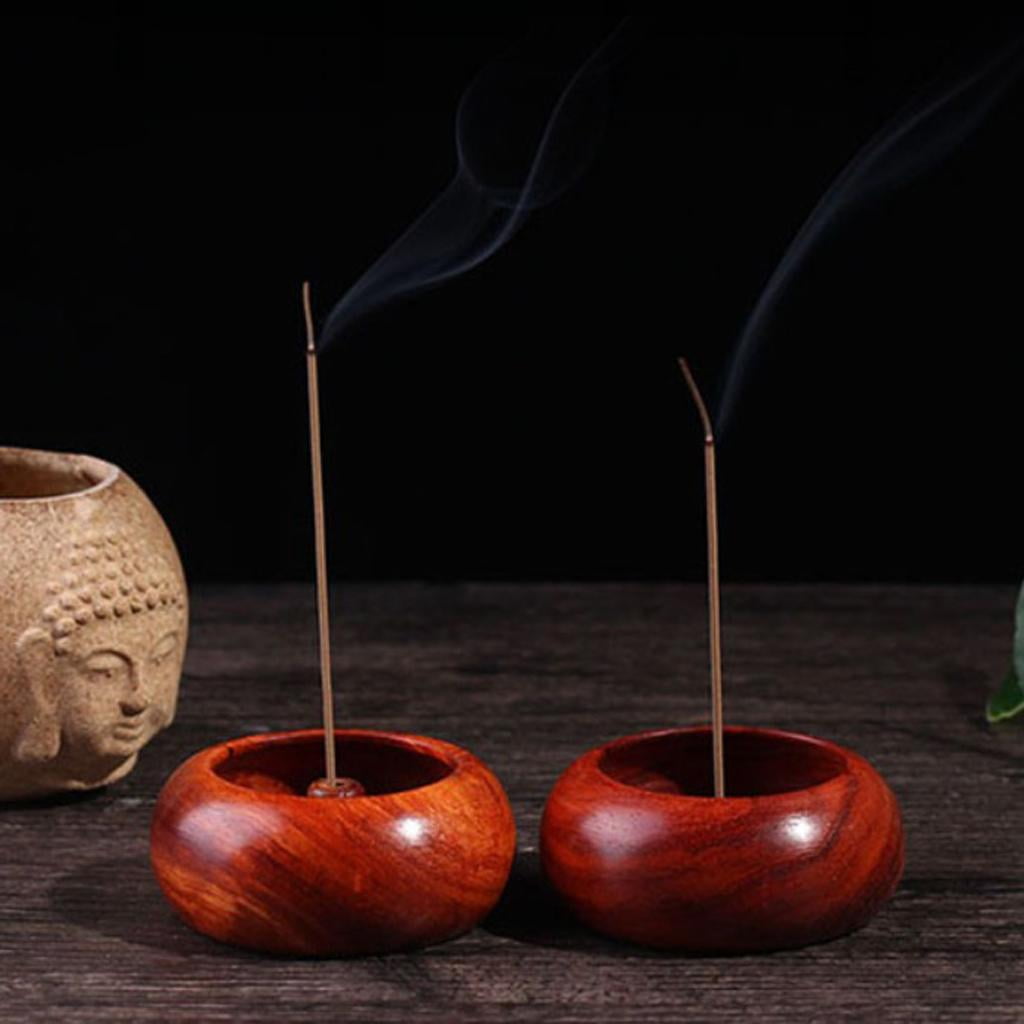 Incense Holder Stick Burner with Incense Censer Tray Bowl for Yoga Bedroom,D 