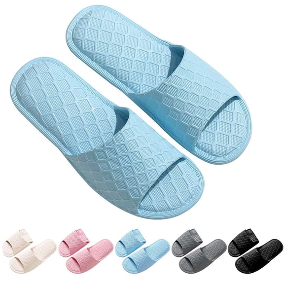 Deago Portable Foldable Travel Slippers for Women and Men Lightweight Non-Slip Quick Dry Indoor House Slides Bathroom Shower Shoes Spa Gym Swimming Beach Sandals