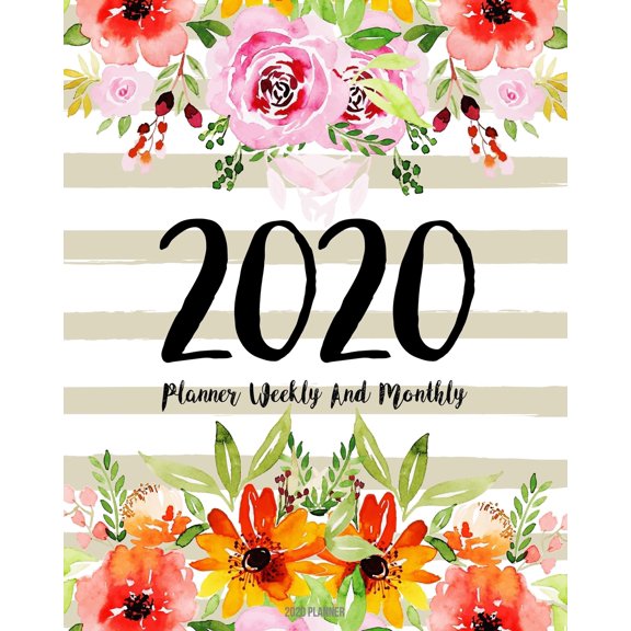 Work Hard Dream Bigs: 2020 Planner: Daily Weekly Monthly Calendar Planner - 12 Months Jan - Dec 2020 for Academic Agenda Schedule Organizer Logbook and Journal Notebook Planners with to to List - Flor