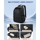 thumbnail image 3 of Mochila UPPACK de nailon negro impermeable para mujeres y hombres, 3 of 6