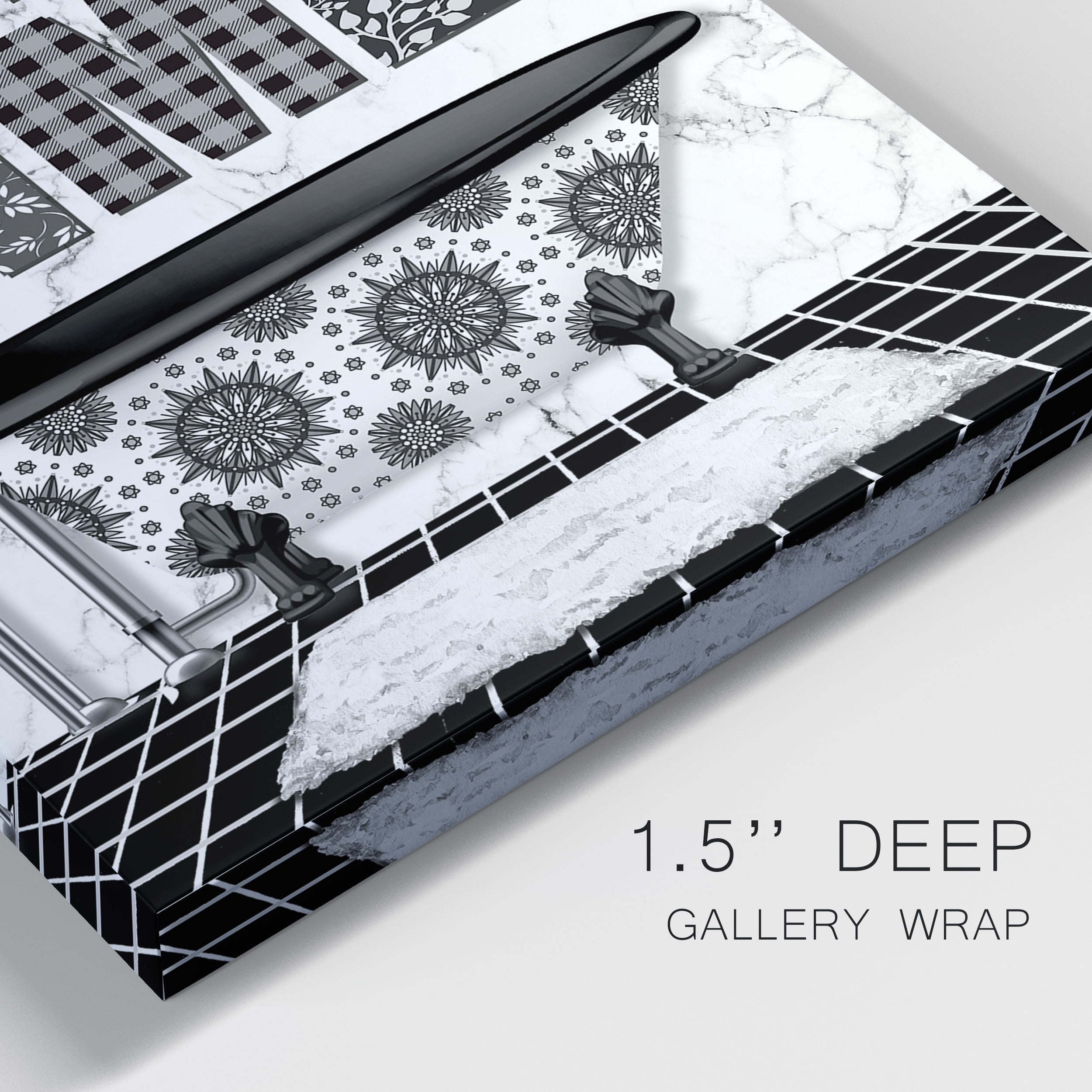 Bath Time Premium Gallery Wrapped Canvas - Ready to Hang - Set of 2 - 40 x 60 Each