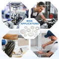 thumbnail image 6 of 20 Pcs M10.5 304 Stainless Steel Flat Washers 10.5mm ID 20mm OD 1.5mm Thick, Silver, 6 of 6