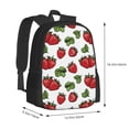 thumbnail image 2 of Balery Hand Drawn Strawberry Backpack for Men and Women - Durable 600D Oxford Cloth -Large Capacity, Water-Resistant School, Travel, and Hiking Bag, 2 of 9